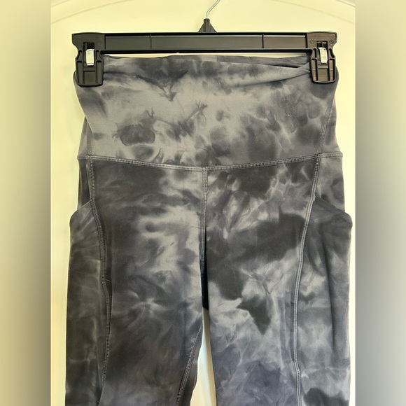 Lululemon align Women's Gray Tie-Dye Leggings high rise pockets - Picture 5 of 6